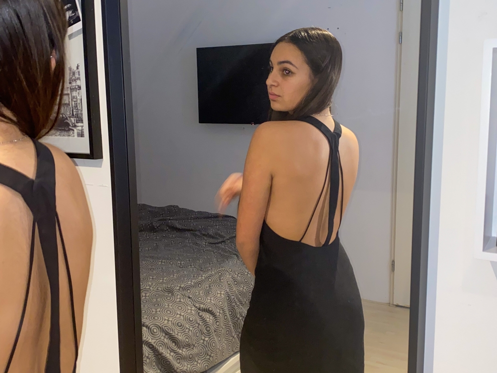 black dress