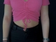 Zara crop top roze